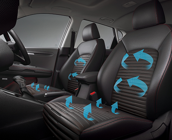 Air-ventilated Front Seats